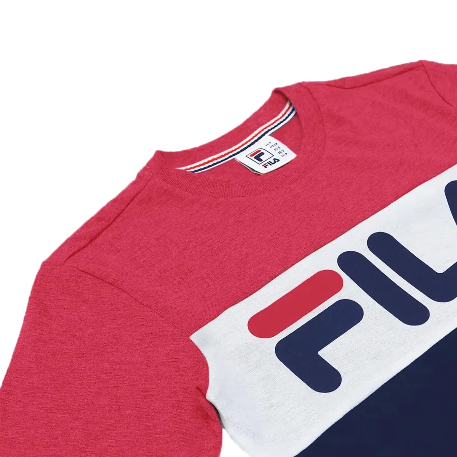 Imagen 2 de 3 de Remera Fila Letter Colors-ROJO/BLANCO/MARINO