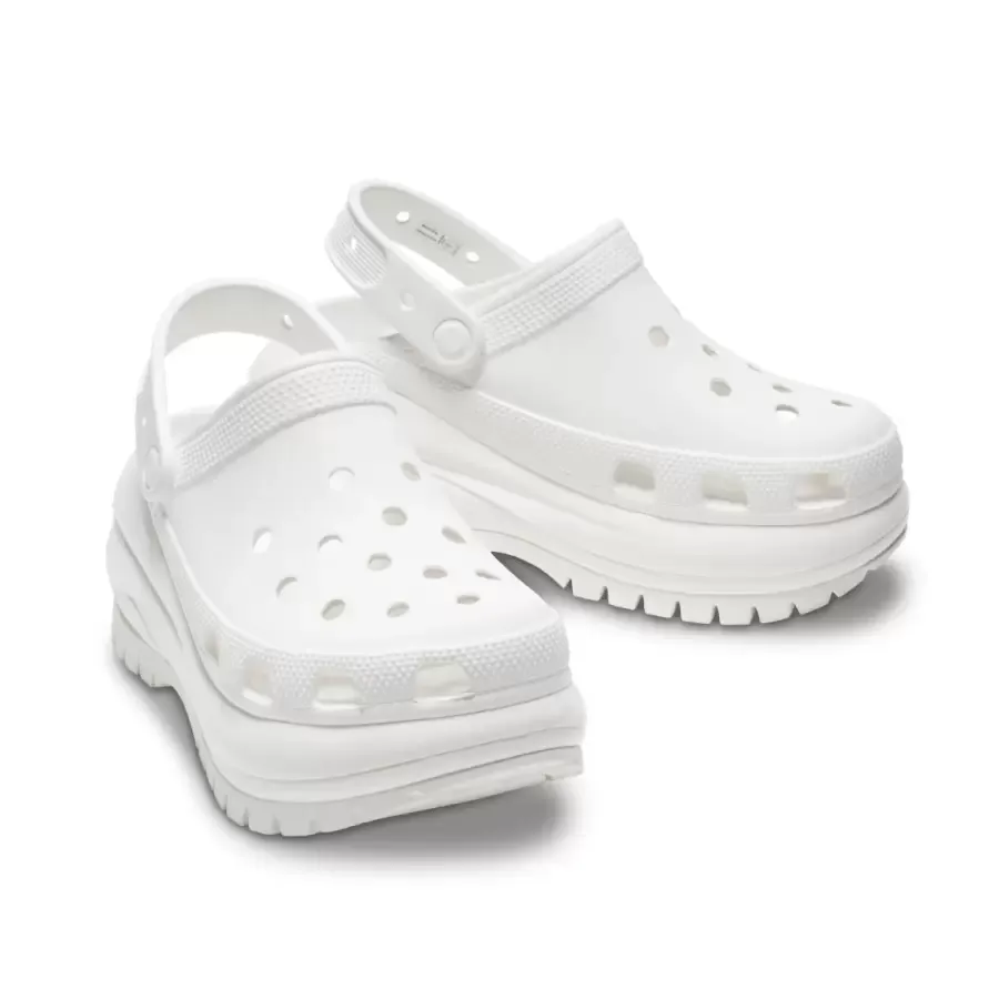 Imagen 3 de 5 de Ojotas Crocs Mega Crush Clog-BLANCO