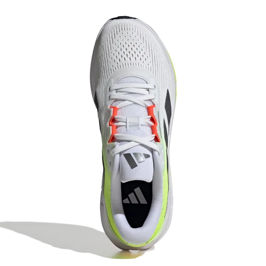 Imagen 3 de 7 de Zapatillas adidas Questar 3-BLANCO/AMARILLO FLUOR/GRAFITO