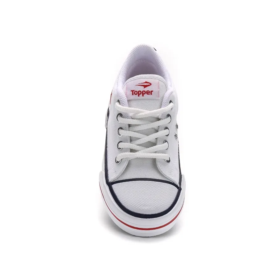 Imagen 1 de 3 de Zapatillas Topper Nova Low Kids-BLANCO