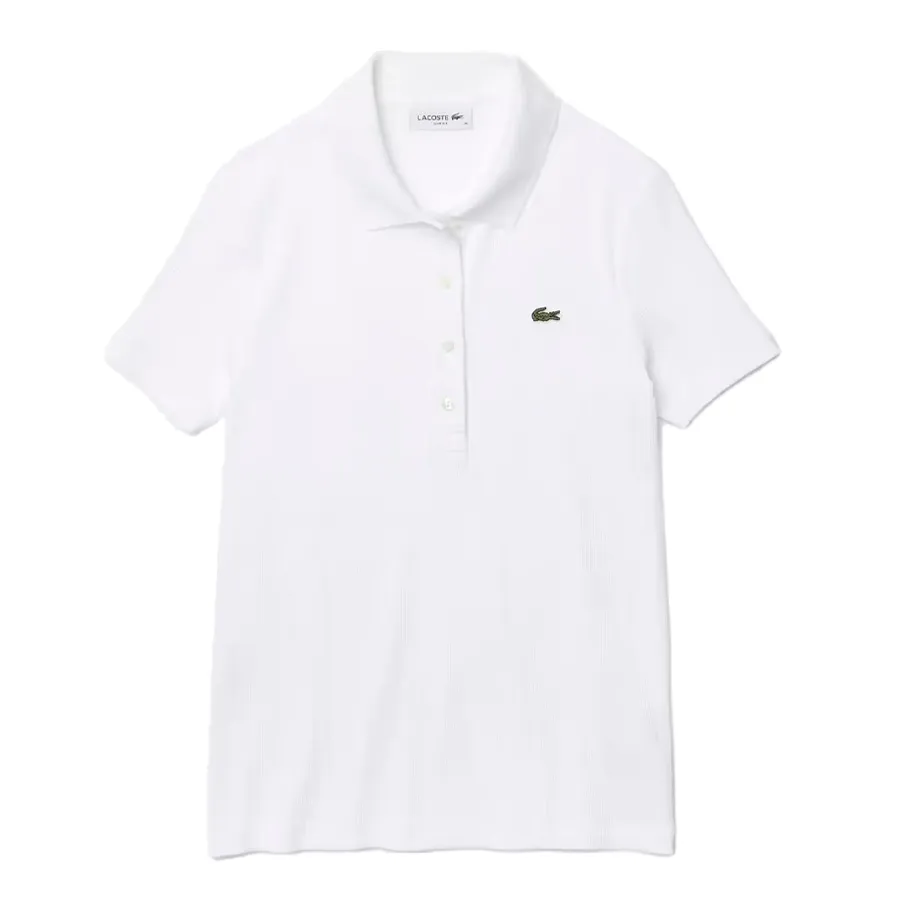 Imagen 0 de 4 de Remera Lacoste Chemise Col Bord Cotes-BLANCO