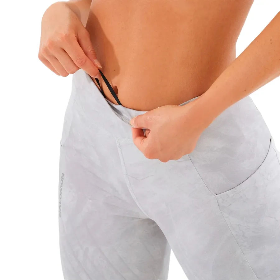 Imagen 4 de 5 de Calza Salomon Cross Run 28" Tight-GRIS