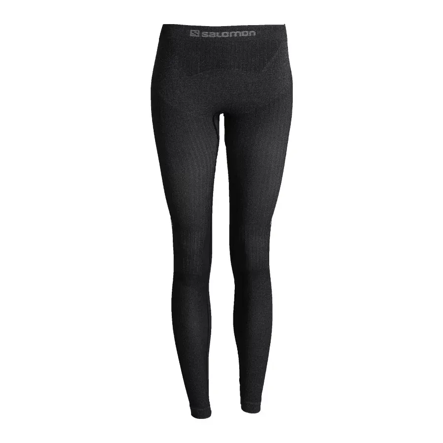 Imagen 0 de 3 de Calza Salomon Primo Warm Seamless-NEGRO/BLANCO/GRIS