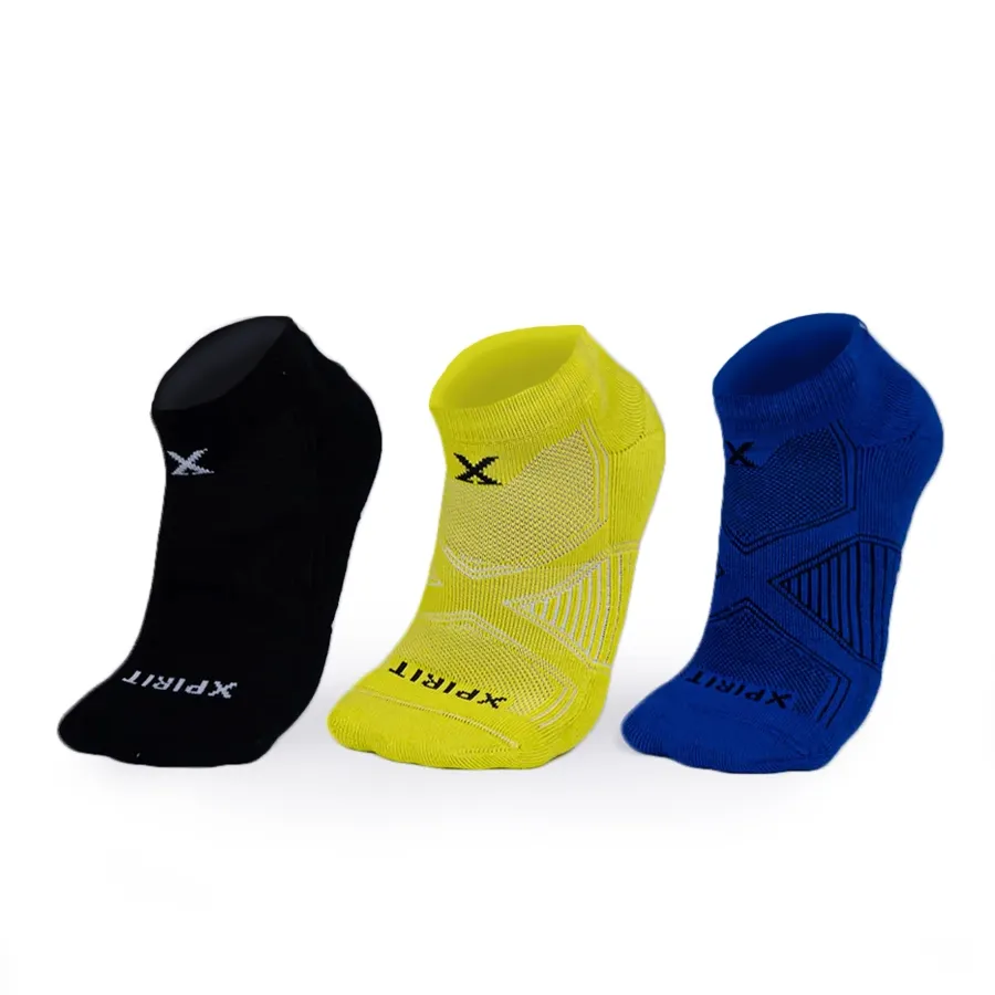 Imagen 0 de 1 de Medias Xpirit Icon Low Cut Tripack-NEGRO/LIMA/AZUL FRANCIA