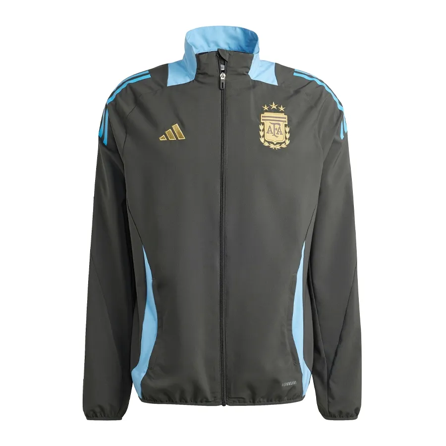 Imagen 2 de 6 de Campera adidas Presentación Argentina 24-GRAFITO/CELESTE