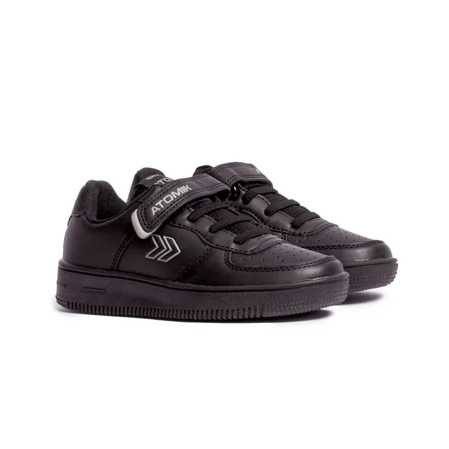 Imagen 2 de 3 de Zapatillas Atomik Velcro Cambridge-NEGRO