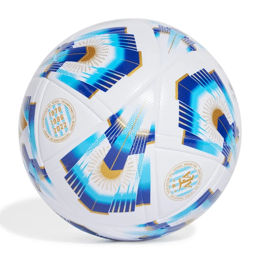 Imagen 3 de 4 de Pelota adidas Argentum 24 League-BLANCO/AZUL/DORADO