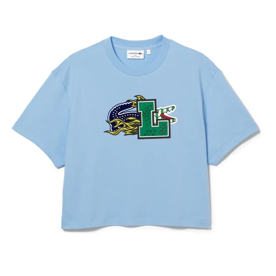 Imagen 0 de 4 de Remera Lacoste Holiday Oversized-CELESTE