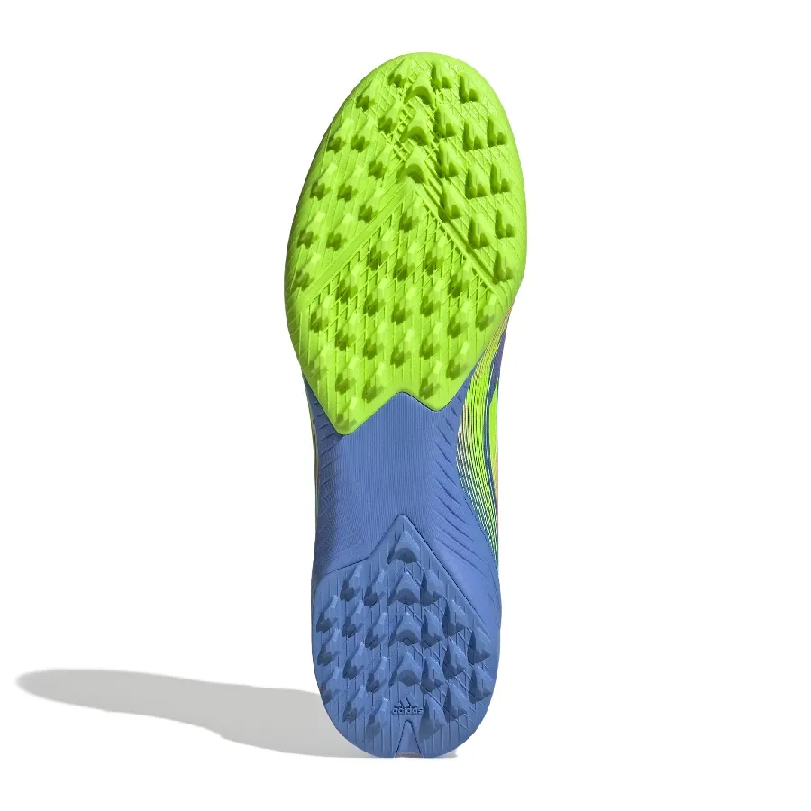 Imagen 4 de 7 de Botines adidas F50 League Tf-AZUL/AMARILLO FLUOR/ROSA FLUOR