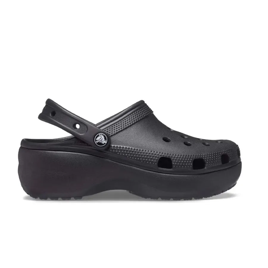 Imagen 1 de 5 de Ojotas Crocs Classic Platform Clog-NEGRO