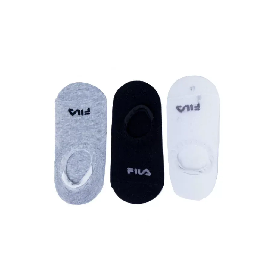 Imagen 0 de 1 de Medias Fila Tripack Soquete Invisible Fem-BLANCO/NEGRO/GRIS
