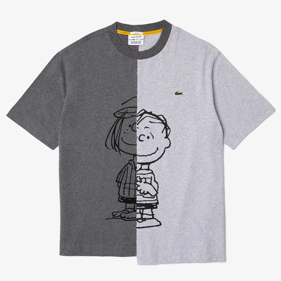 Imagen 4 de 5 de Remera Lacoste Coleccion Peanuts y Cols Rouls-GRIS