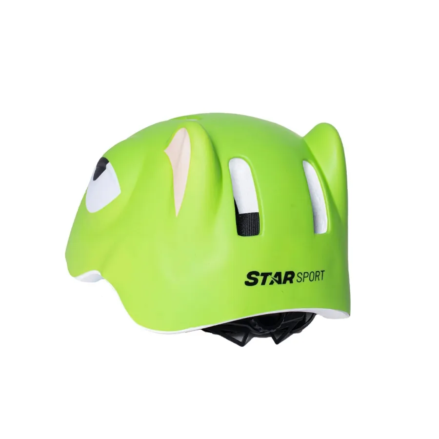 Imagen 1 de 4 de Casco Ciclismo Infantil Ciervo Starsport-VERDE