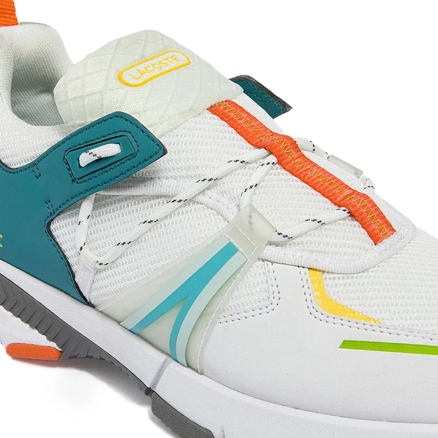Imagen 3 de 4 de Zapatillas Lacoste L003-BLANCO/PETROLEO/NARANJA