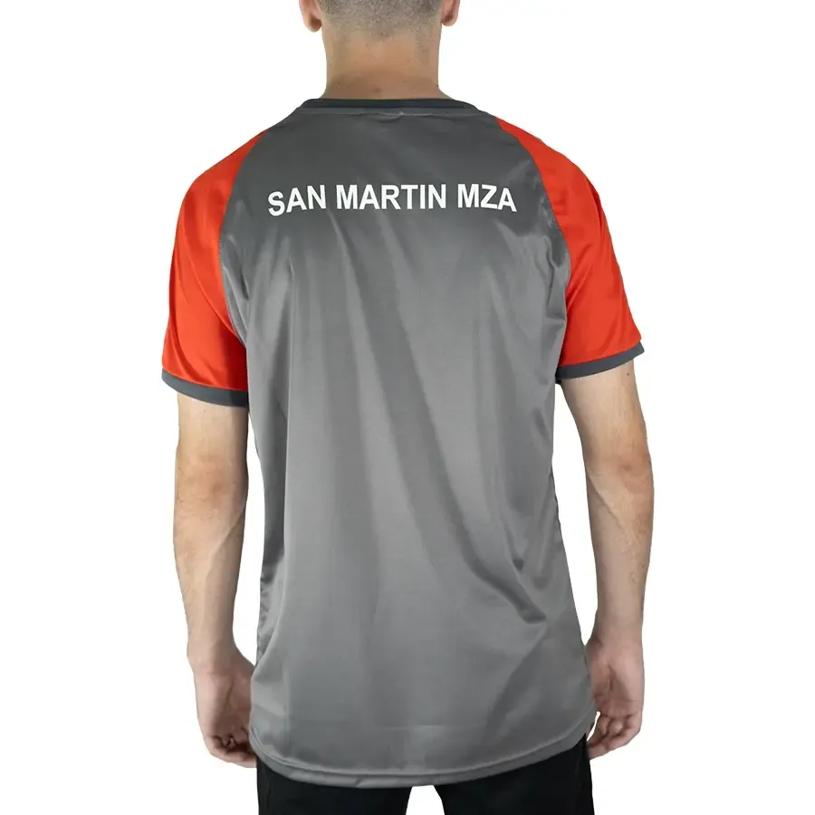 Imagen 1 de 4 de Remera Mitre Stricker San Martin Mza-GRIS/ROJO/BLANCO