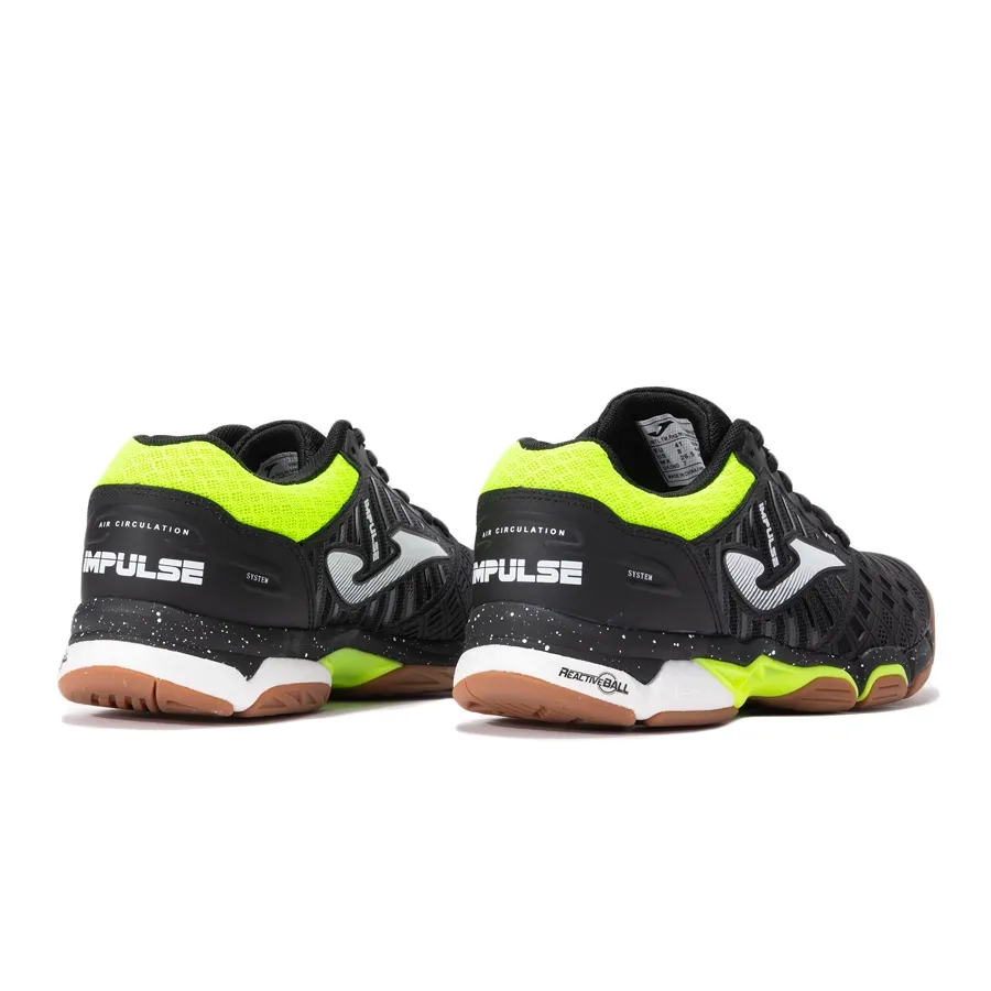 Imagen 3 de 5 de Zapatillas Joma Impulse 2401-NEGRO/LIMA/NEGRO