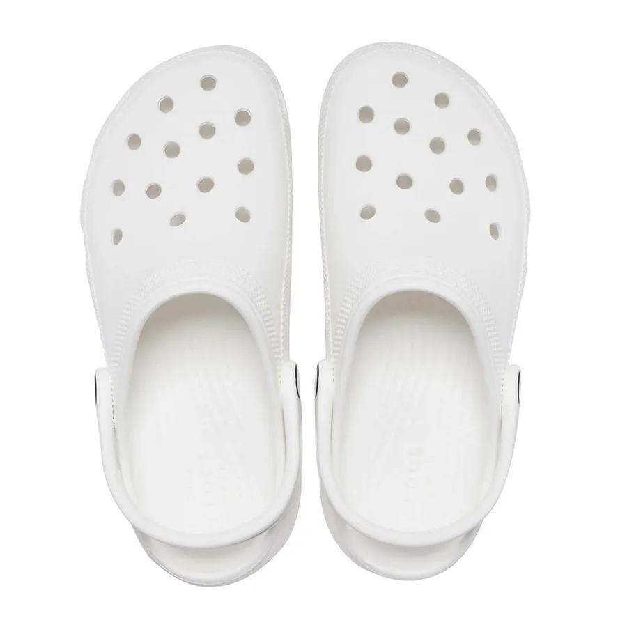 Imagen 2 de 5 de Ojotas Crocs Classic Platform Clog-BLANCO