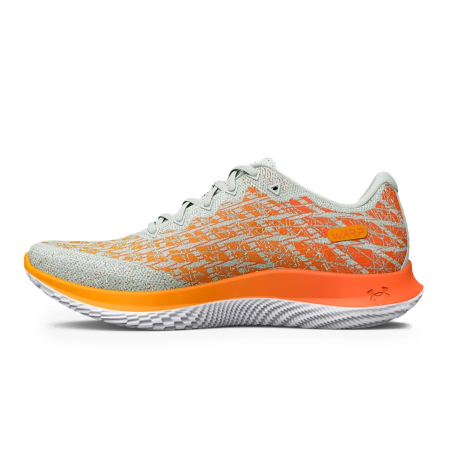 Imagen 3 de 6 de Zapatillas Under Armour Flow Velociti Wind 2-NARANJA/CELESTE/AMARILLO