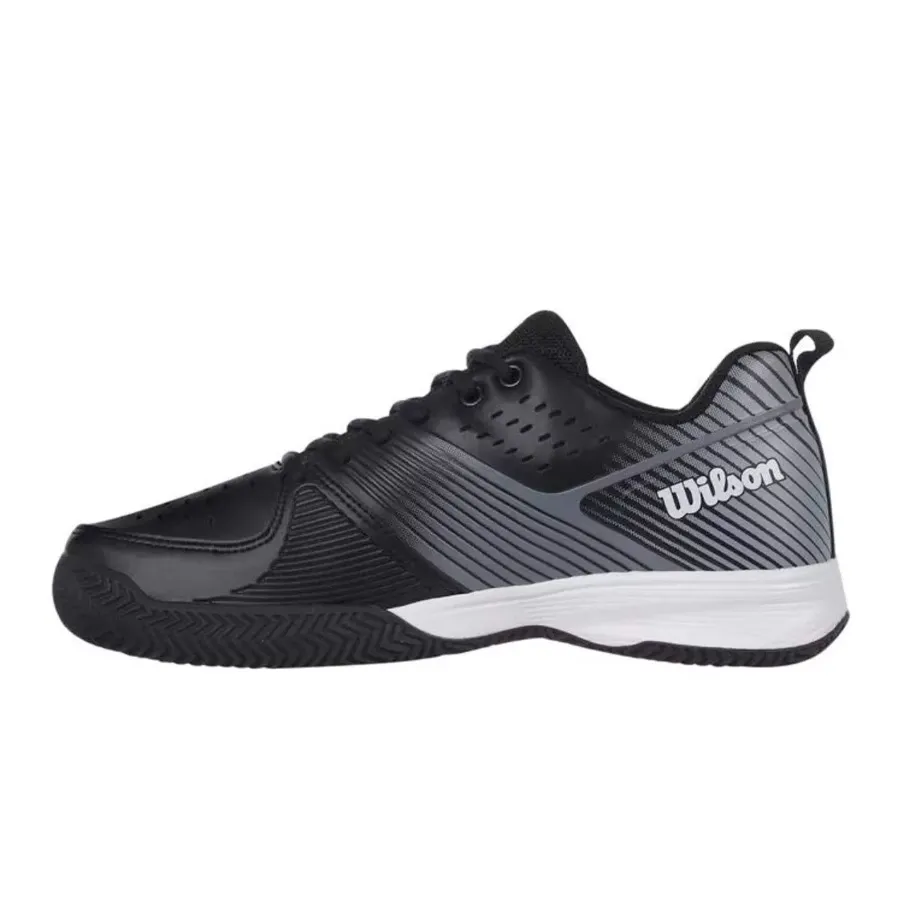 Imagen 2 de 6 de Zapatillas Wilson Ace Plus 2 Clay-NEGRO/GRIS/BLANCO