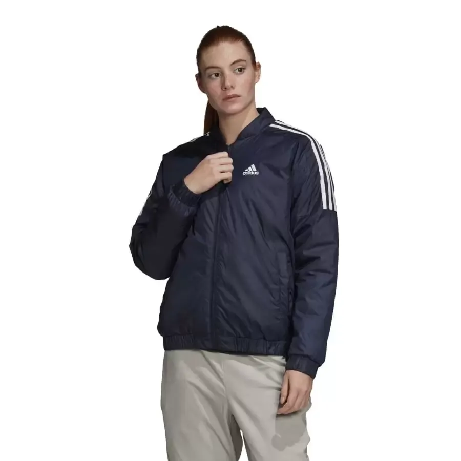 Imagen 2 de 5 de Campera adidas Essentials Insulated Bomber-MARINO/BLANCO