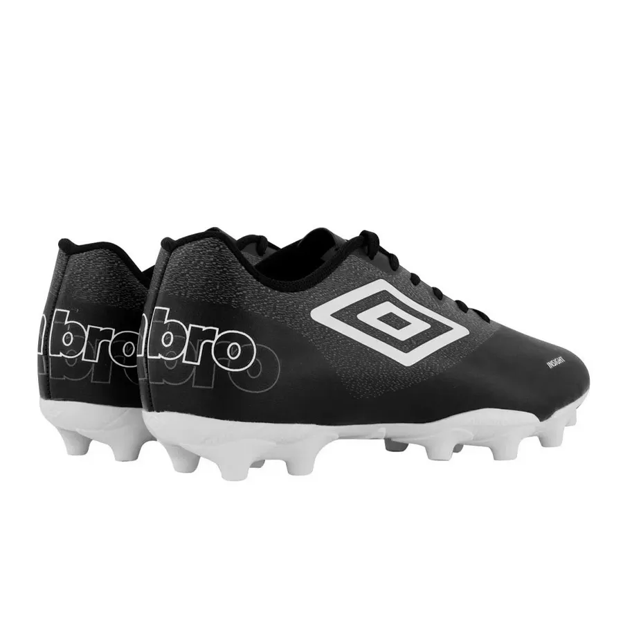 Imagen 2 de 4 de Botines Umbro Campo Insight  Junior-NEGRO/BLANCO