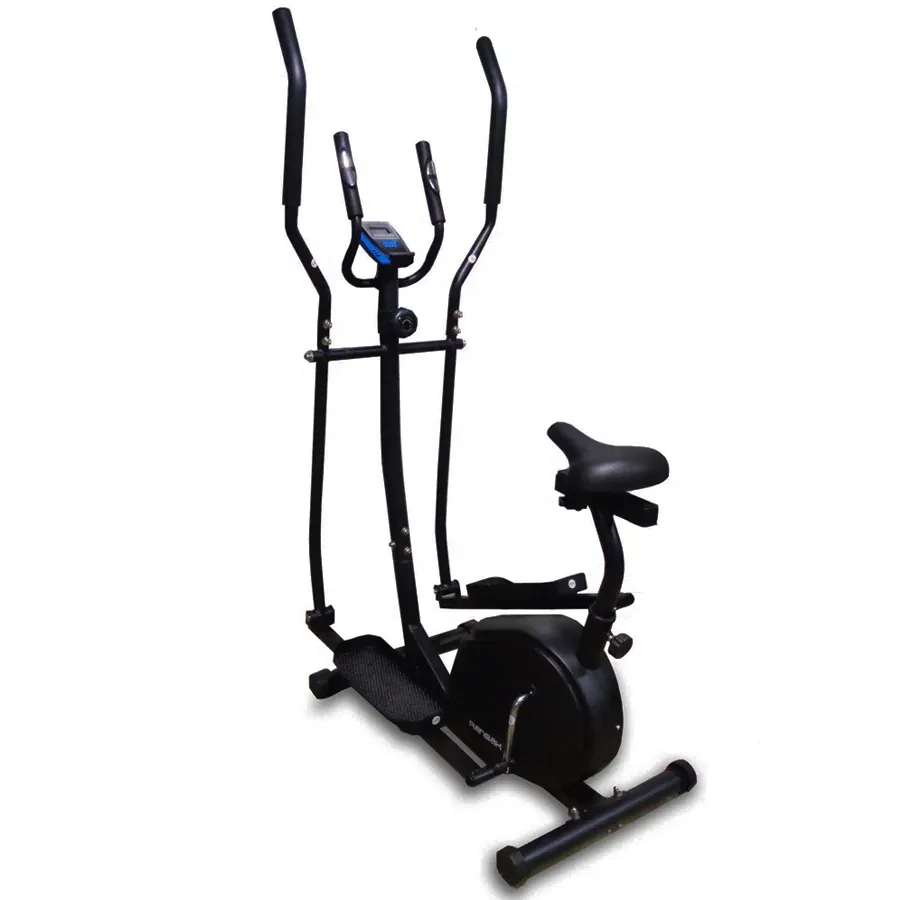 Imagen 2 de 3 de Ranbak Caminadora Eliptica 100Kg Disco 4Kg 8 Niveles-NEGRO