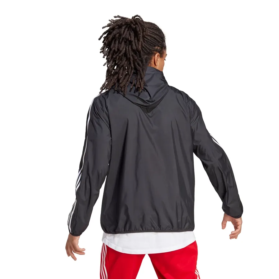 Imagen 1 de 5 de Campera adidas Rompevientos Essentials 3 Tiras-NEGRO/BLANCO