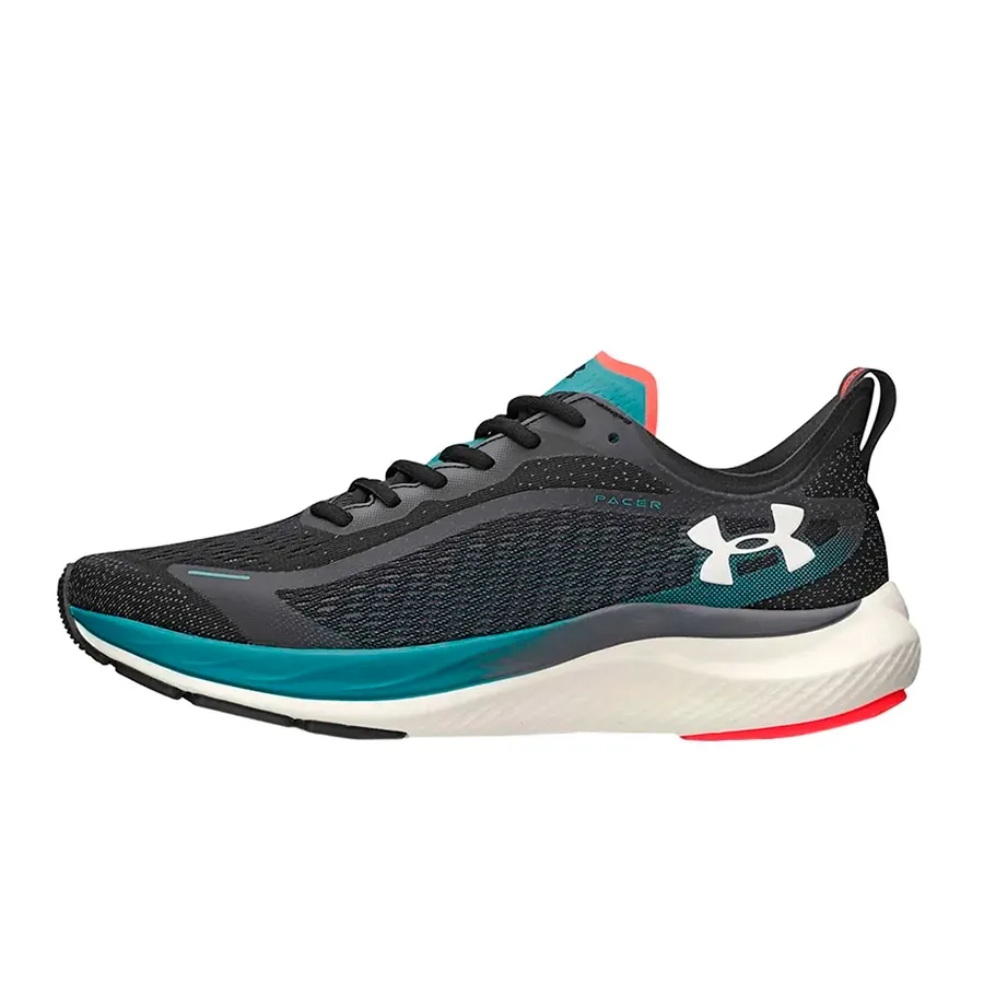 Imagen 2 de 5 de Zapatillas Under Armour E Base Pacer-NEGRO/TURQUESA/GRAFITO