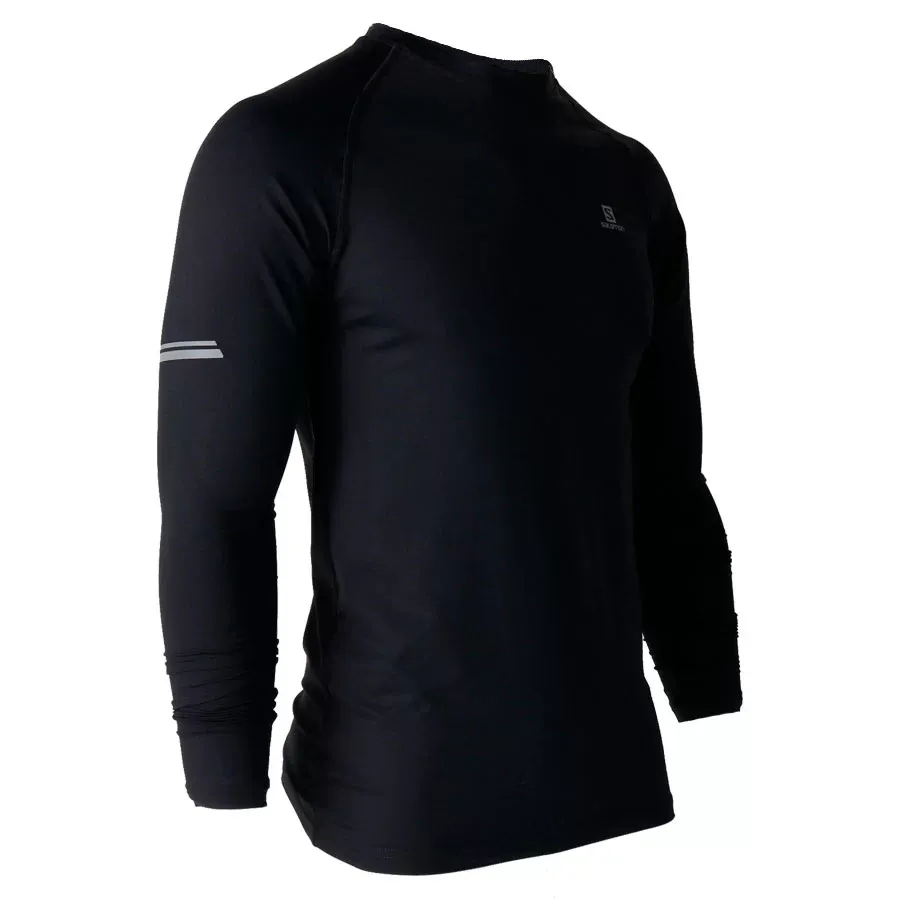 Imagen 0 de 4 de Remera Salomon Hybrid-NEGRO