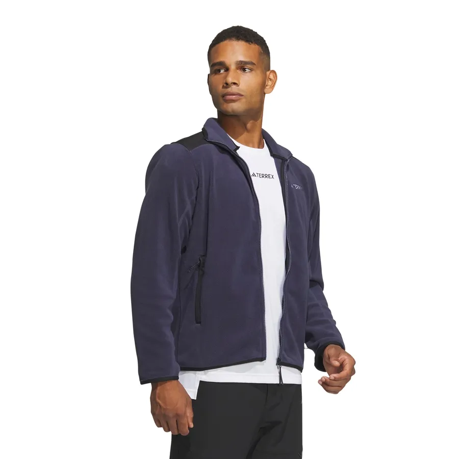 Imagen 2 de 6 de Campera adidas Terrex Fleece Polar-MARINO/NEGRO