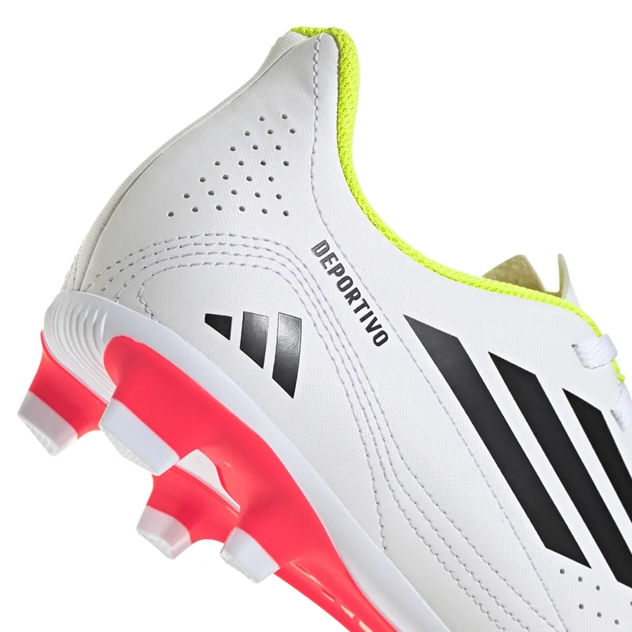Imagen 4 de 7 de Botines adidas Deportivo III Multiterreno-BLANCO/NEGRO/AMARILLO FLUOR