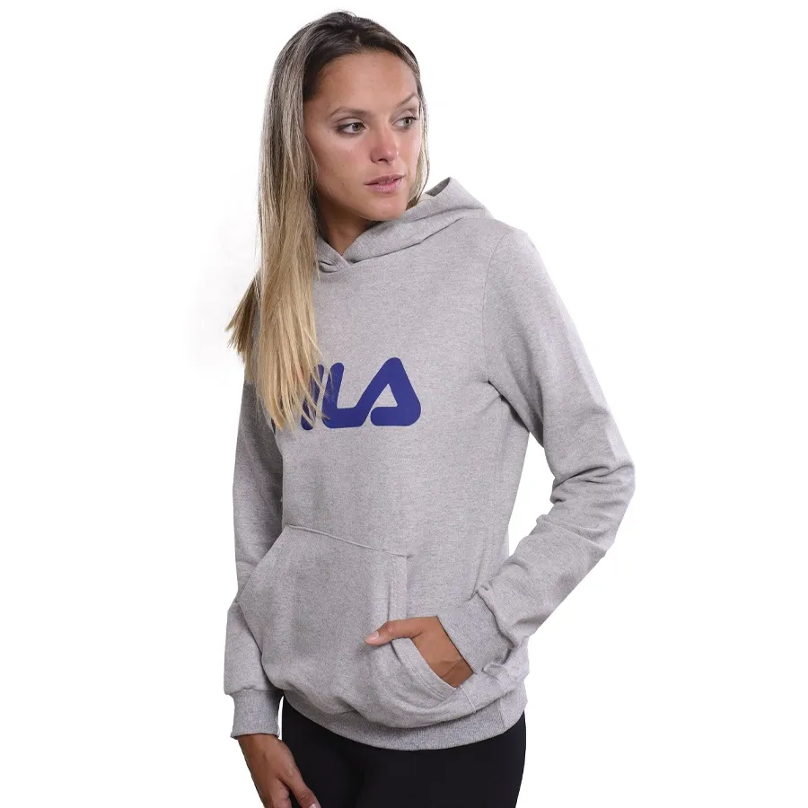 Imagen 1 de 3 de Buzo Fila Canguro Letter-GRIS