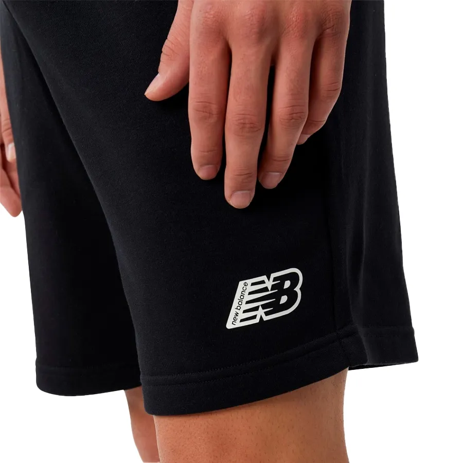 Imagen 1 de 4 de Shorts New Balance Essentials Fleece-NEGRO