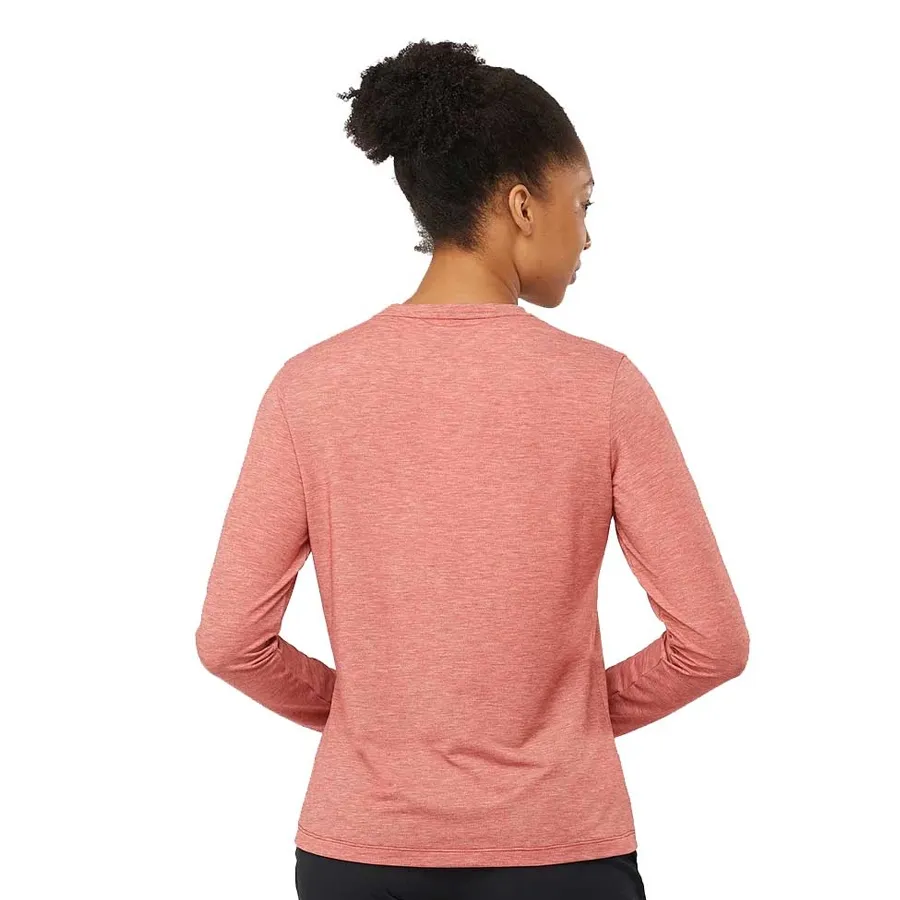 Imagen 3 de 5 de Remera Salomon Essential Lightwarm-SALMON