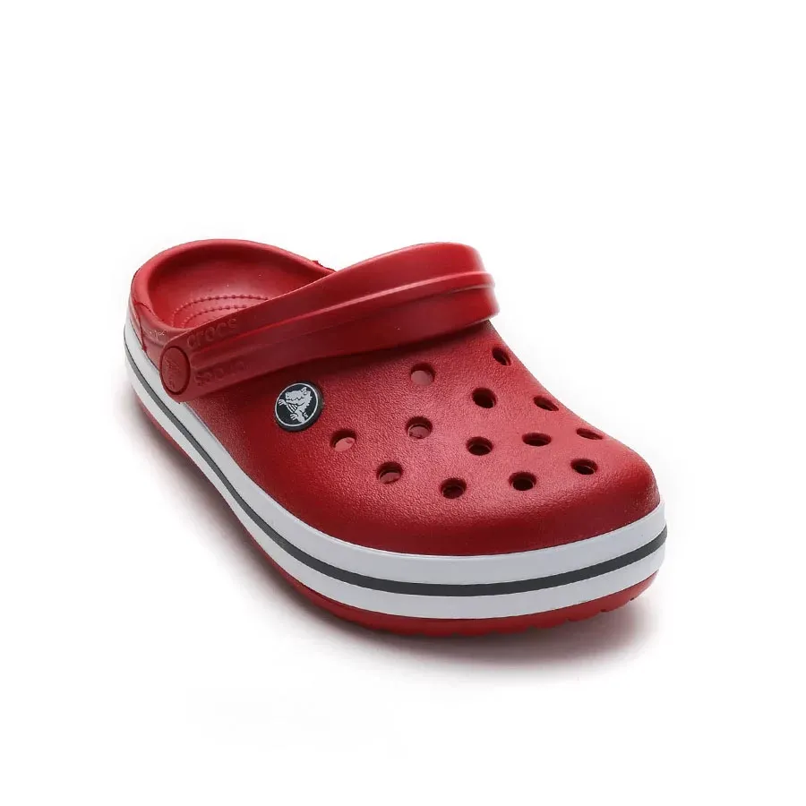 Imagen 1 de 5 de Ojotas Crocs Crocband Kids-BORDO/BLANCO/GRIS