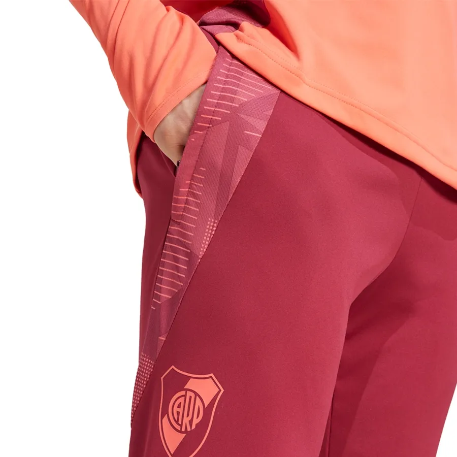 Imagen 2 de 5 de Pantalón adidas De Entrenamiento River Plate 24/25-BORDO/NARANJA