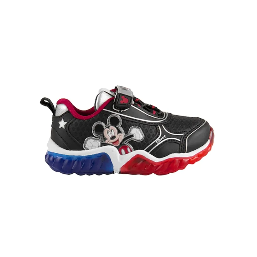 Imagen 0 de 4 de Zapatillas Footy Mickey con Luz-NEGRO/ROJO/AZUL