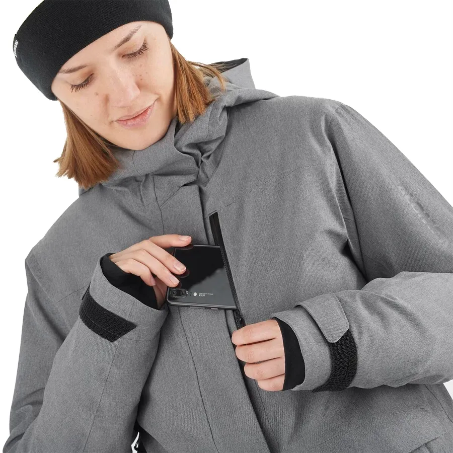 Imagen 6 de 9 de Campera Salomon Stance Cargo-GRIS