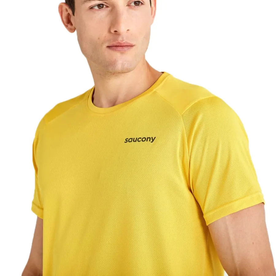 Imagen 3 de 5 de Remera Saucony Elevate-AMARILLO