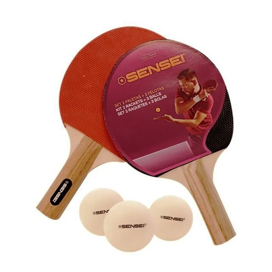 Imagen 0 de 7 de Set  2 Pal+3 Pel Sensei-NEGRO/ROJO