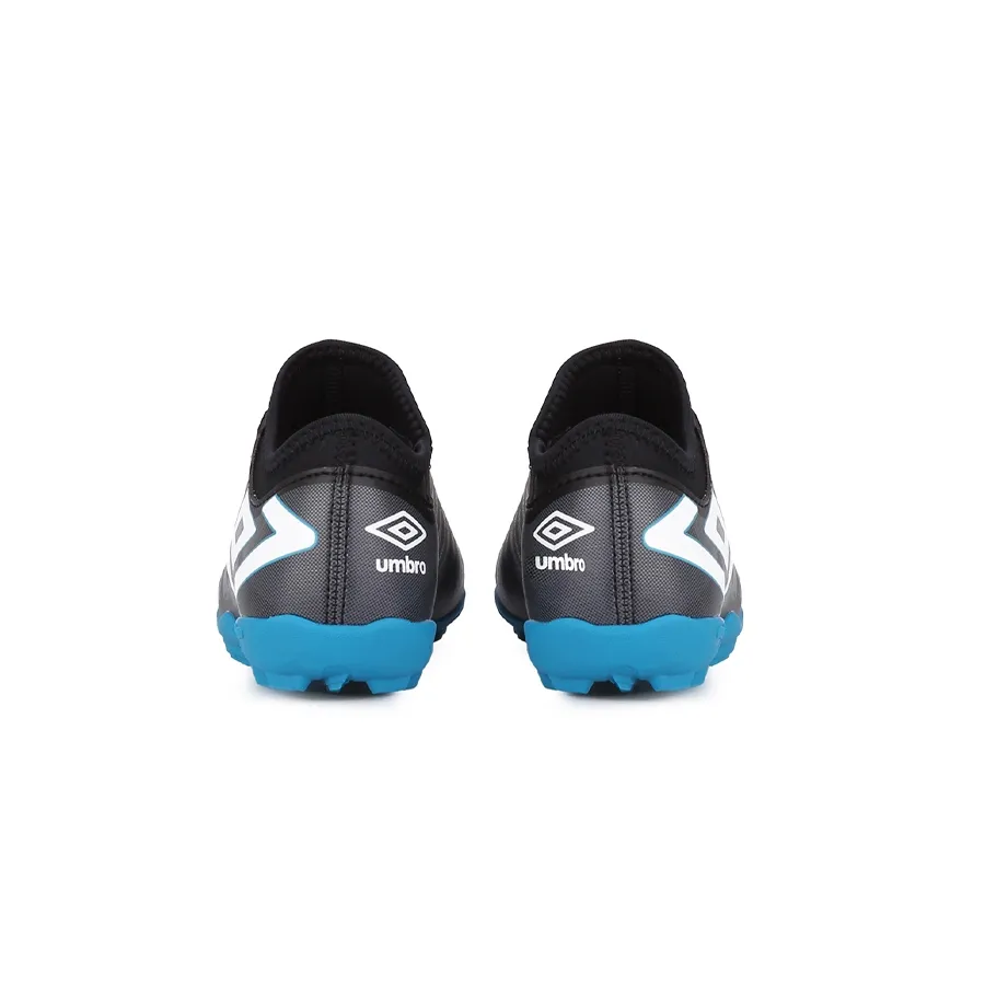 Imagen 2 de 6 de Botines Umbro 125 Sint Velocita 6 Club Jr-NEGRO/BLANCO/VERDE