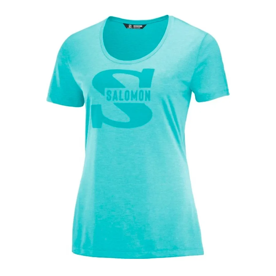 Imagen 0 de 1 de Remera Salomon Ss-VERDE AGUA