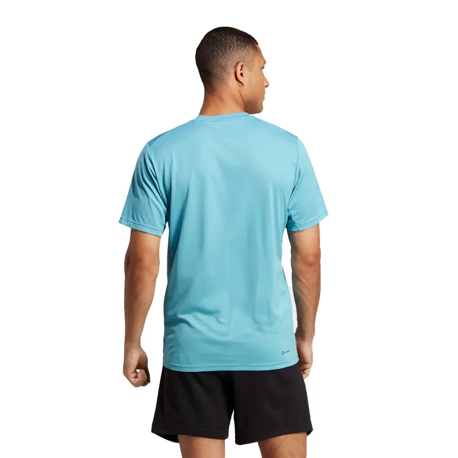 Imagen 1 de 5 de Remera adidas Train Essentials-CELESTE/NEGRO
