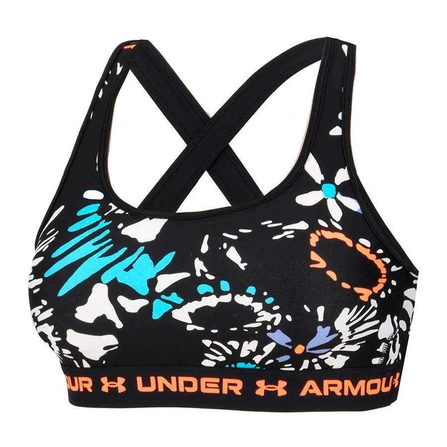 Imagen 0 de 3 de Top Under Armour Crossback Mid-NEGRO/BLANCO