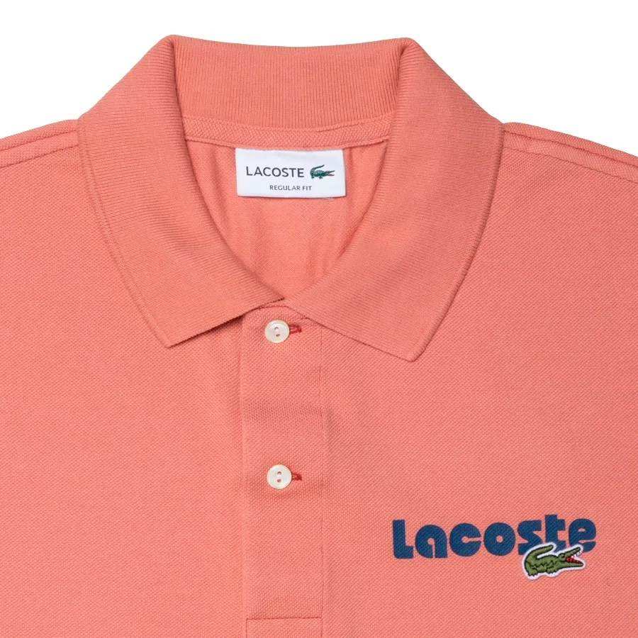 Imagen 1 de 2 de Remera Lacoste Chemise Col Bord Cotes-SALMON