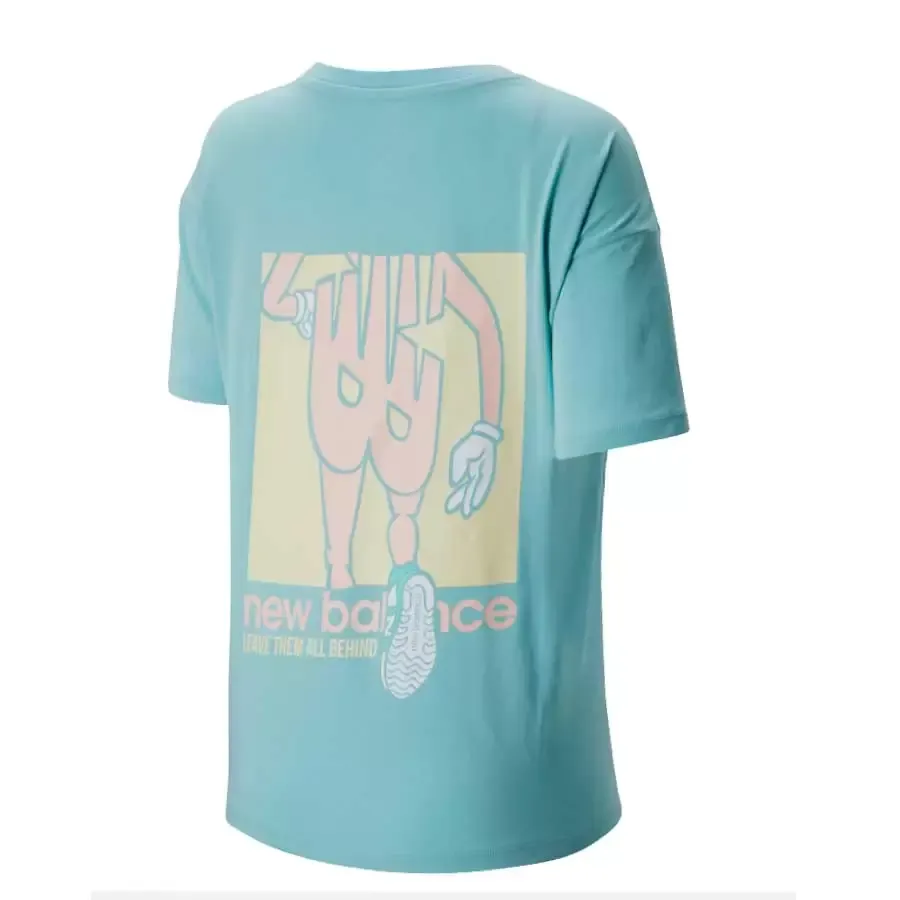 Imagen 1 de 2 de Remera New Balance Athletic Prep Gr-CELESTE