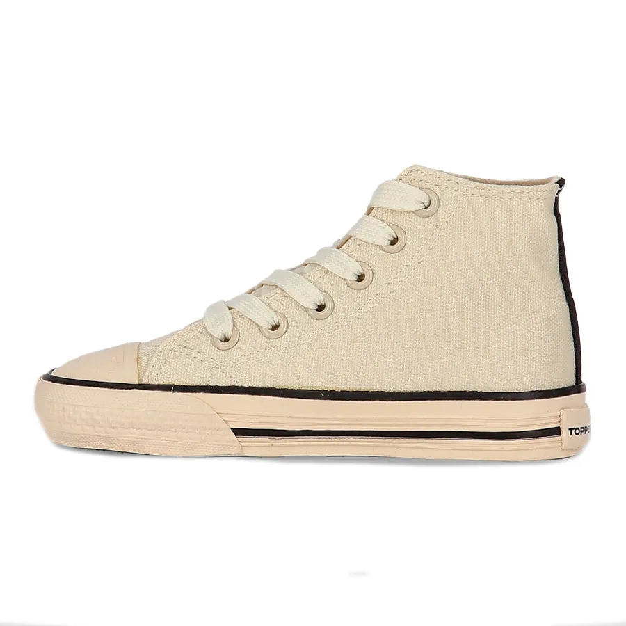 Imagen 2 de 7 de Zapatillas Topper Rail Hi Kids X Pesqueira-CRUDO/NEGRO