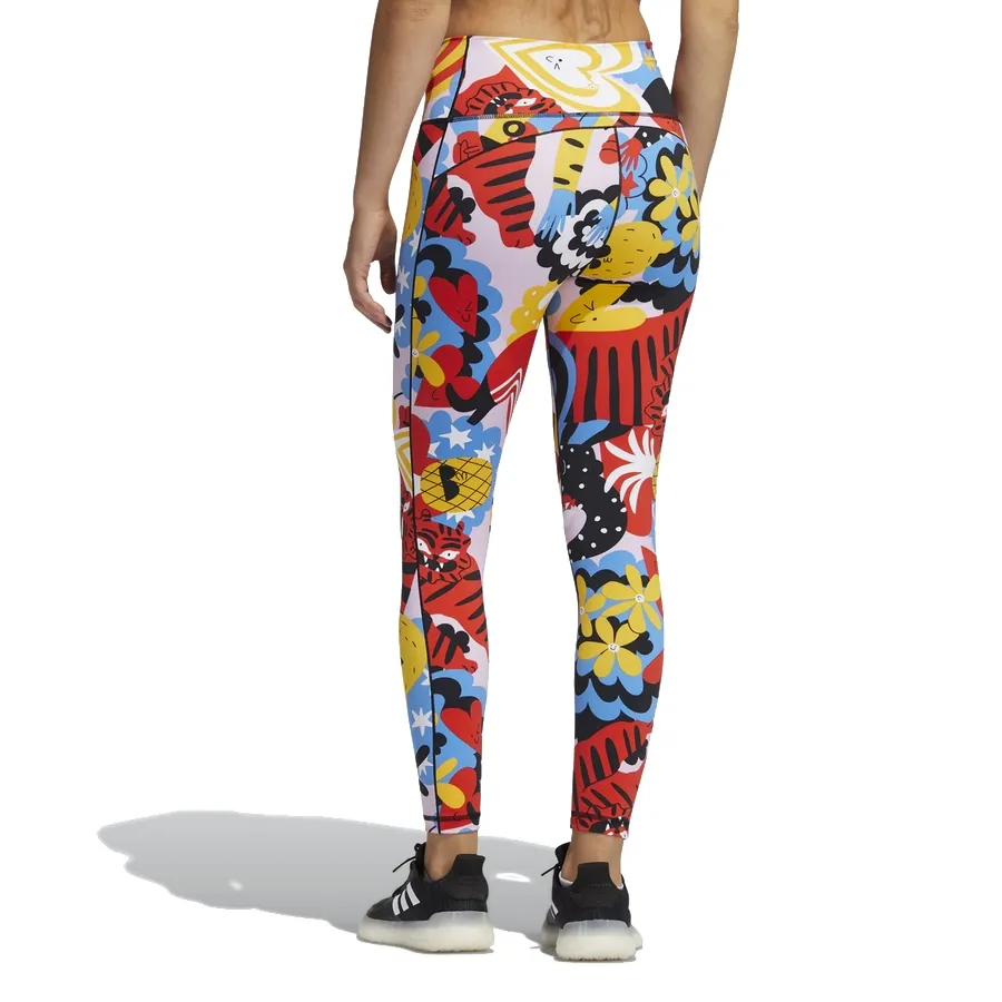 Imagen 1 de 5 de Calza adidas 7/8 Believe this Tiro Alto-BLANCO/MULTICOLOR