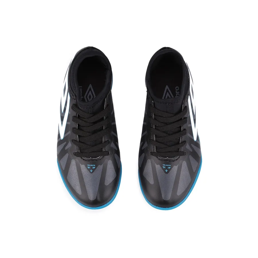 Imagen 3 de 6 de Botines Umbro 125 Sint Velocita 6 Club Jr-NEGRO/BLANCO/VERDE