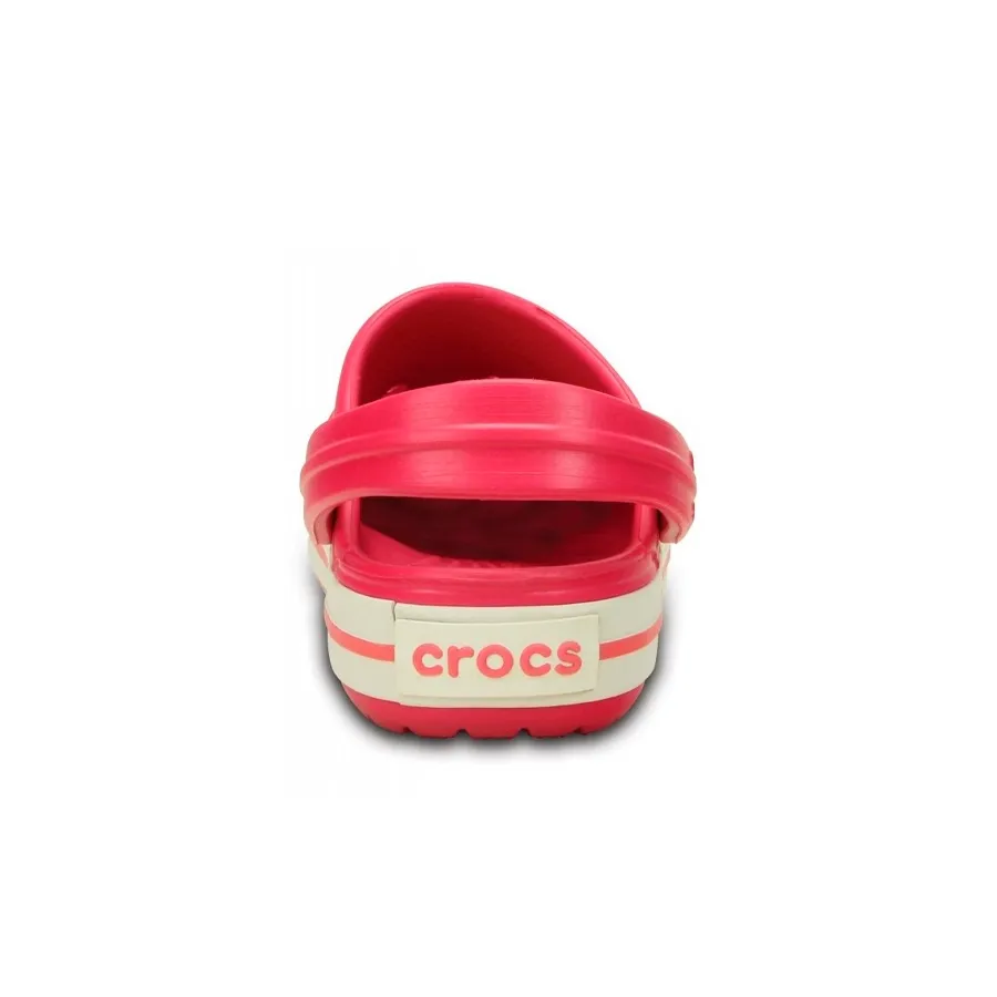 Imagen 4 de 5 de Ojotas Crocs Crocband Kids-FUCSIA/BLANCO